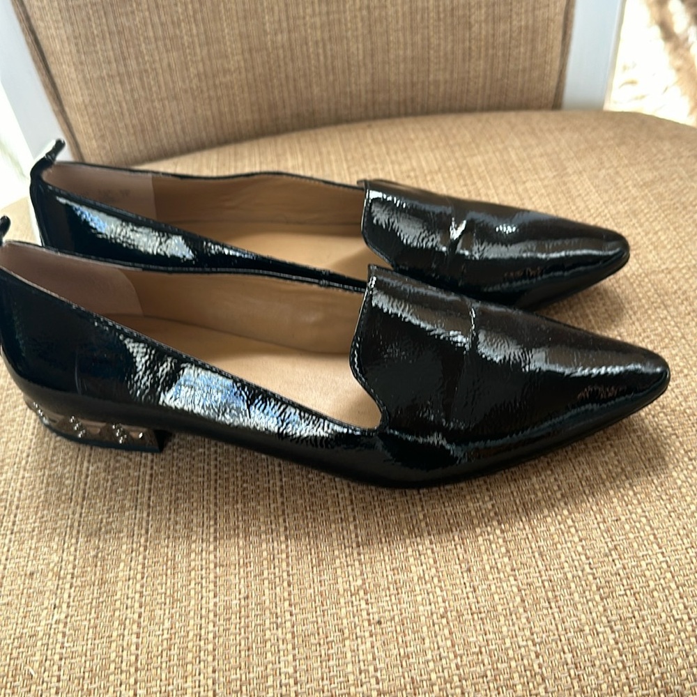 Franco Sarto patent leather slip on